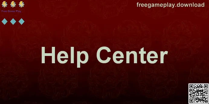 Help Centre visual for Free Game Play on freegameplay.download